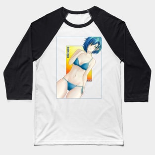 Ichigo swimsuit from Darling in the Franxx by Angel.Fanart Baseball T-Shirt